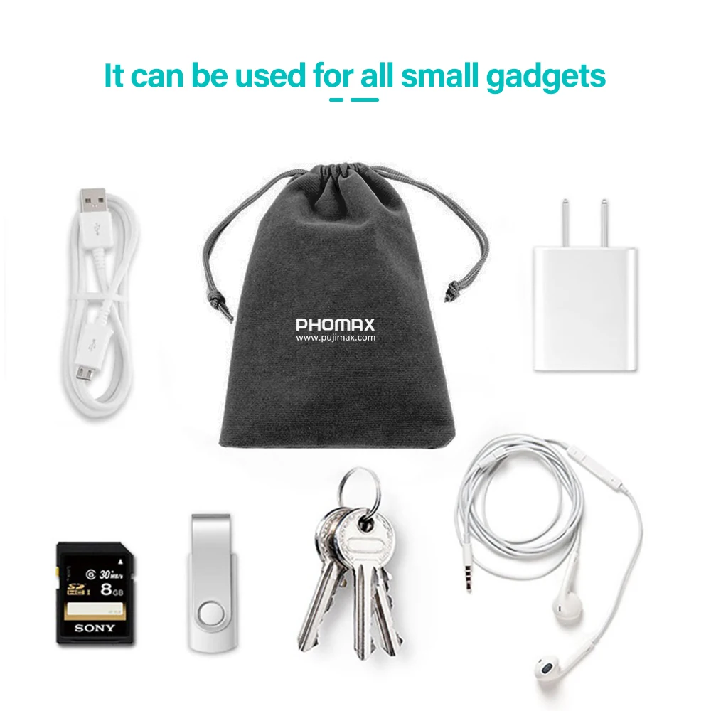 PHOMAX многофункциональная тканевая сумка для хранения подходит зарядки кабеля
