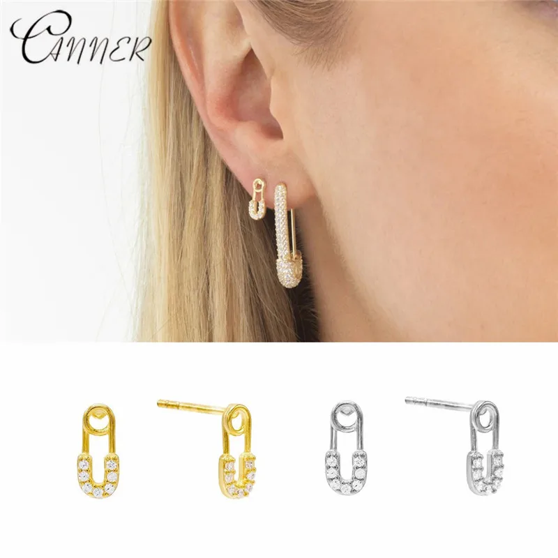 Серьги-гвоздики CANNER Sparking Bling уникальный зажим для бумаги безопасные