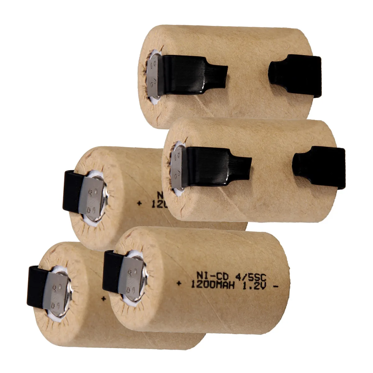 5 шт 4/5SC батареи 1200mah 1,2 v subc nicd батареи случайный цвет