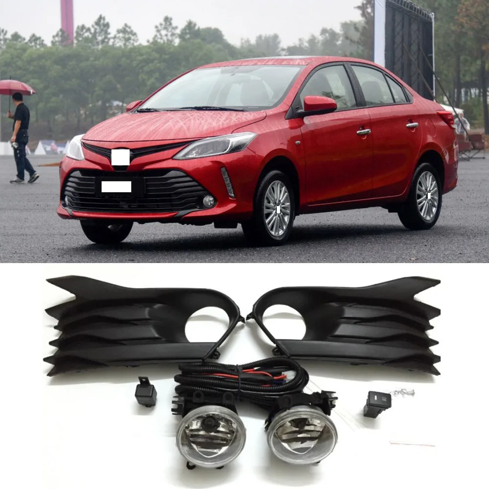 CAPQX 1 компл./лот для Toyota Vios 2017 переднего бампера Туман светильник колпак