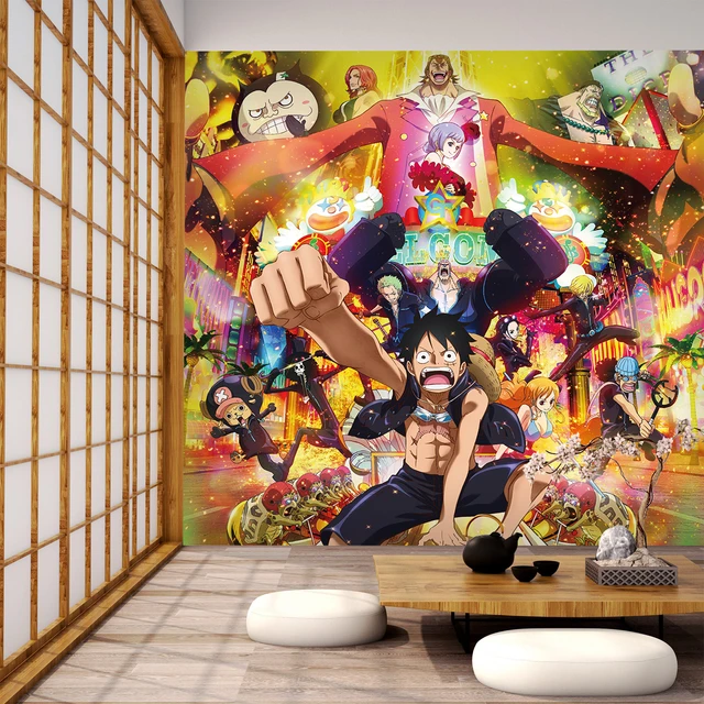 Self Adhesive 3d Onepiece 525 Japan Anime Wall Paper Mural Wall Print Decal Wall Murals Wallpapers Aliexpress