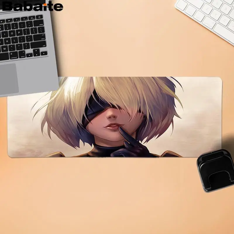 Babaite забавные NieR Automata индивидуальные коврики для мыши компьютерный Аниме Коврик для мыши и ноутбука резиновый ПК компьютерный игровой коврик для мыши