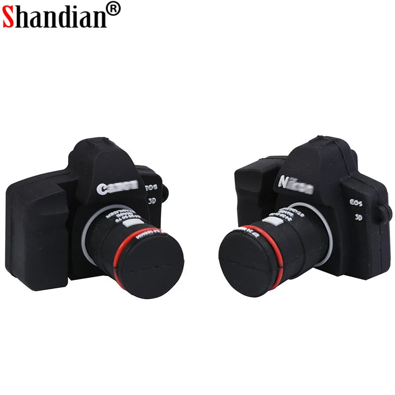 Флеш накопитель SHANDIAN USB в форме камеры флеш 64 Гб/32 ГБ/16 ГБ карта памяти подарок для