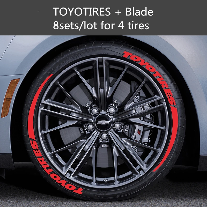  Universal Tire Stickers for Cars Auto Motorcycle Rubber Sticker Car Tuning Decals 3D Logo Styling W