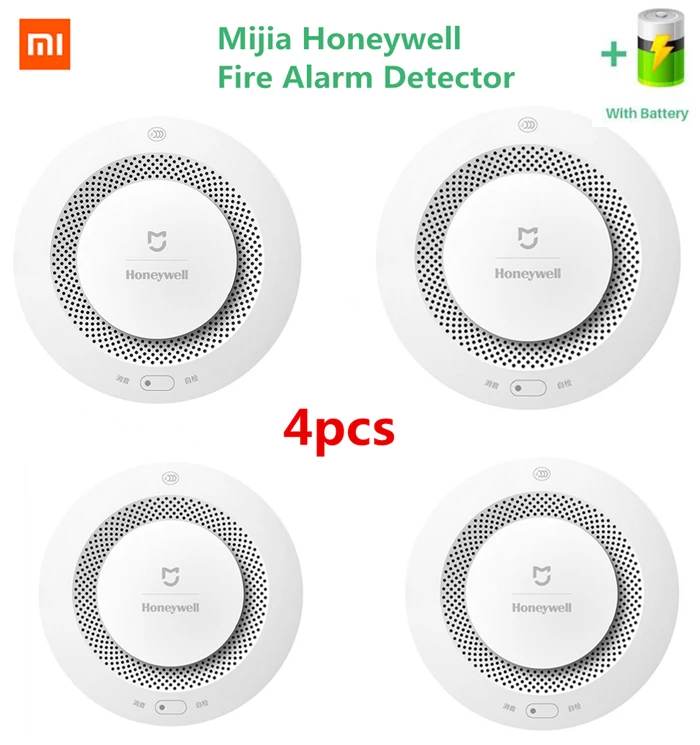 Xiaomi Mijia Smart Smoke Detector Bluetooth mesh compatible Fire Alarm Monitor Remote Control Sound alert sensor home security 