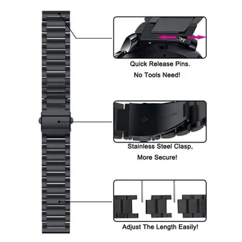 

Metal Strap For Amazfit GTS Smart Watch Strap Classic Three-beads Stainless Steel Strap Metal Watch Band for Amazfit GTS