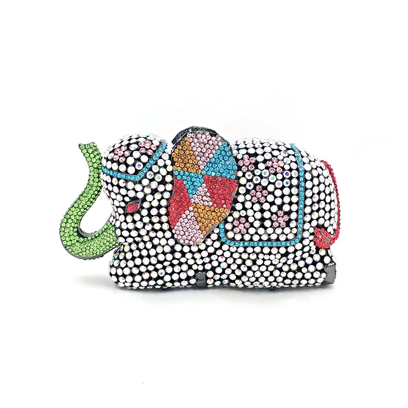 

Кошельки для свадебвечерние ринки, аксессуары, кошельки, Женский кошелек для вечеринки, Роскошные Алмазные кристаллы в виде слона из Таиланда