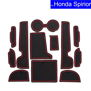 

12 Pcs Car Non-slip Door Gate Slot Mats Carpets Position Cup Holder Pads For Honda Spirior 2015 Door Groove Mat Free Shipping