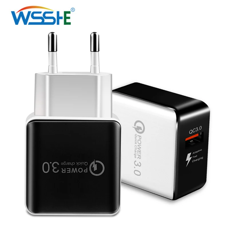 5V 3A EU plug Phone Charger 1 port USB Wall 15W Adapter for Mobile Tablet PC Quick Charge 3.0 Travel Fast Charging | Мобильные
