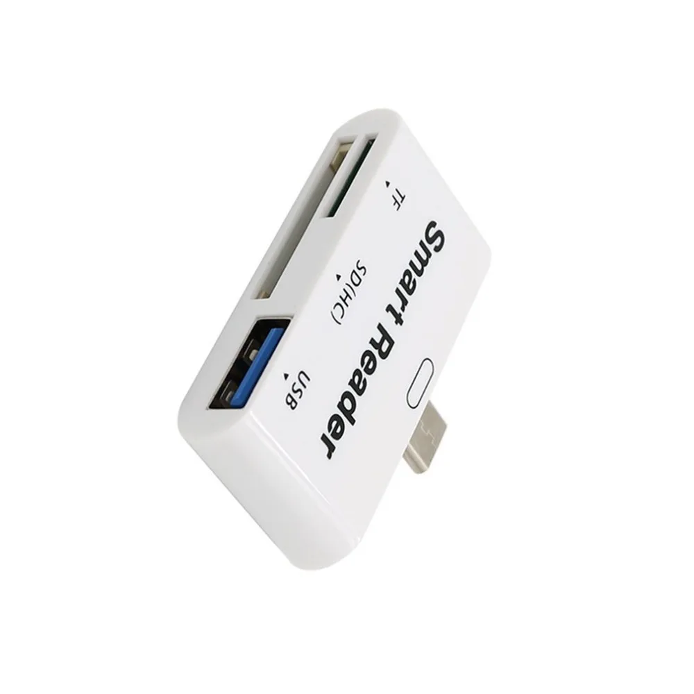 Type C и Micro USB и USB 3 в 1 OTG Кардридер высокоскоростной USB2.0 Универсальный OTG TF/SD для Android Компьютерный удлинитель-переходник