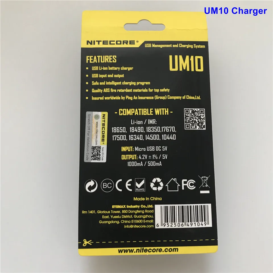 Nitecore UM2 UM4 ЖК-дисплей QC2.0 USB зарядное устройство UM10 UM20 18650 18350 16340 14500 анти короткая схема литий-ионная батарея зарядное устройство s