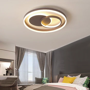 

Modern LED Chandeliers Lighting Surface Mounted Chandelier Lamp For Living room Bedroom Kitchen Luminaries LED Brown Ceiling