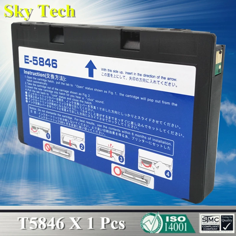 Качественный совместимый чернильный картридж для T5846, E-5846 для Epson PictureMate PM200 PM240 PM260 PM280 PM290 PM225 PM300 и т. д