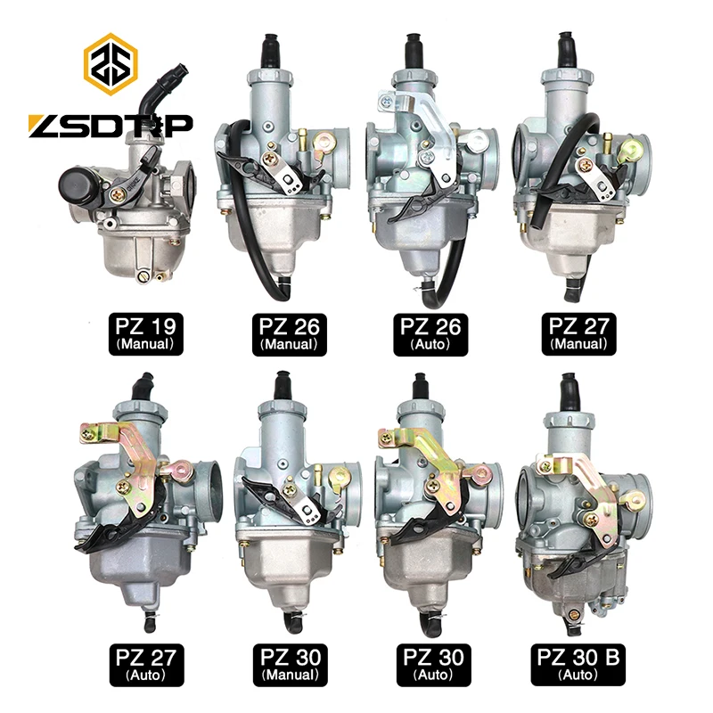 Карбюратор ZSDTRP PZ19 PZ26 PZ27 PZ30 мотоциклетный карбюратор 50cc 70cc 110cc 125cc 250cc ATV для