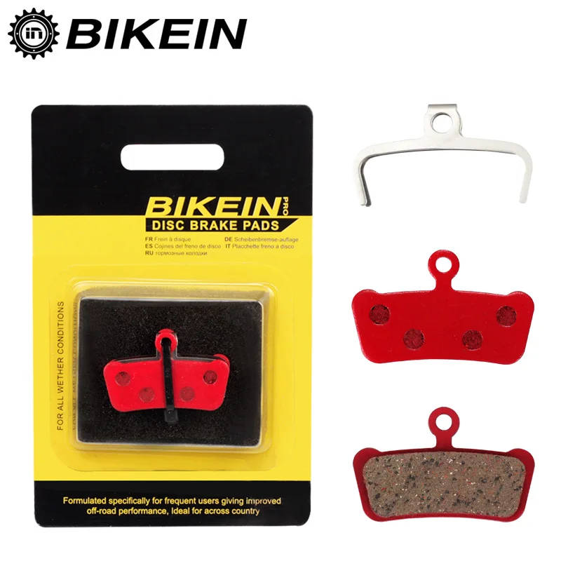 BIKEIN 4 пары велосипедные Керамические дисковые Тормозные колодки для SRAM направляющие RSC/RS/R Avid XO E7 E9 Trail 4 Pistion MTB колодка для гидравлического тормоза