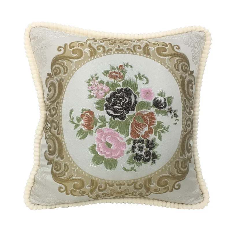 Yaapeet 48x48cm 58x58cm Square Decorative Pillows Home Decor Cushion Cover Printed Floral for Living Room Bedroom Sofa Decor