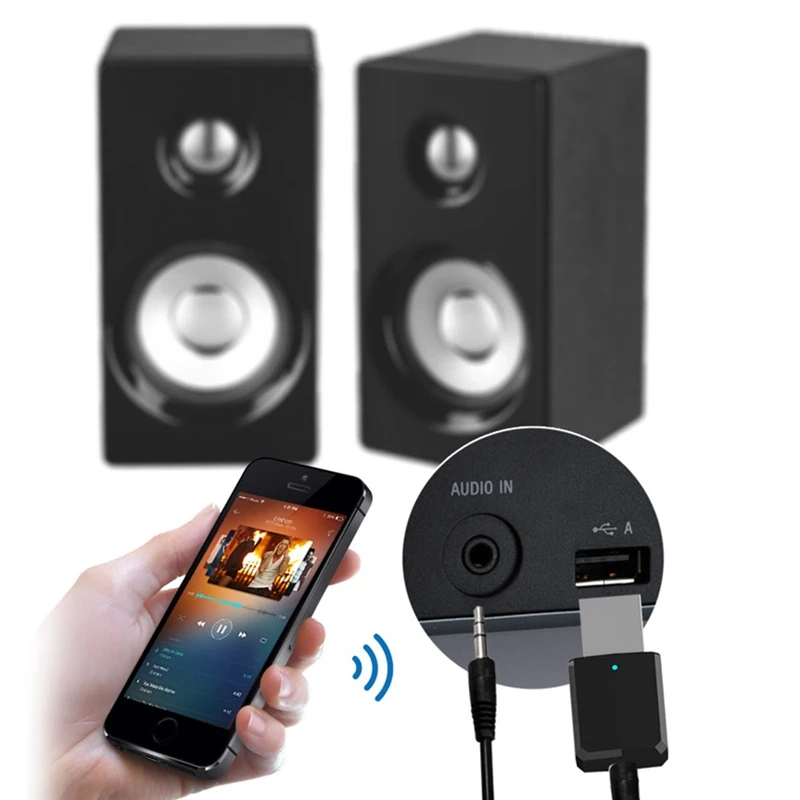 Портативный мини 2в1 Bluetooth 5 0 передатчик приемник 3 мм Aux Usb беспроводной стерео