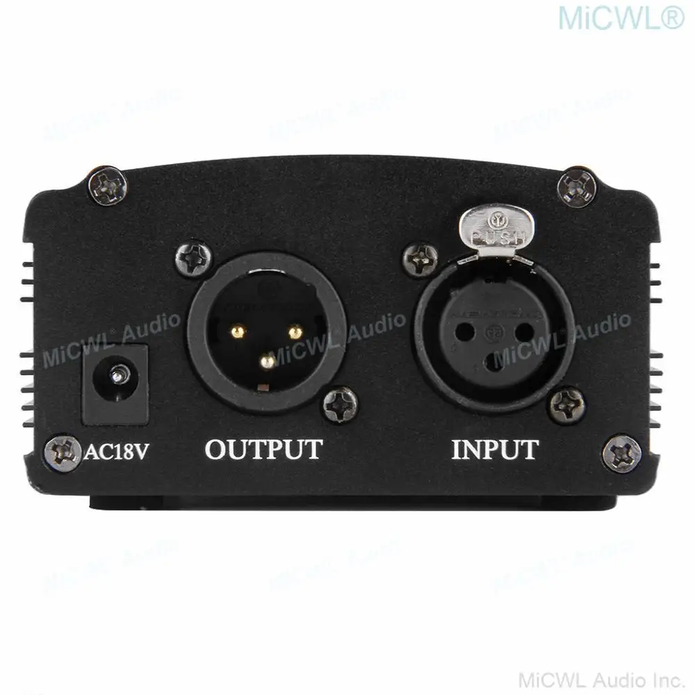 XLR 3Pin 48В фантомный источник питания для конденсаторного микрофона US Euro Au UK 100В