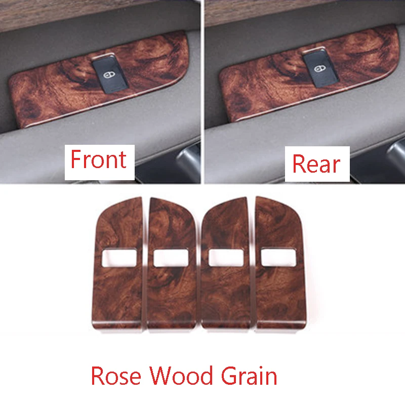 rose wood grain 5 стилей ABS внутренняя защита от детей для Land Rover Discovery 5 L462 LR5 автомобильные аксессуары - Название цвета: rose wood grain