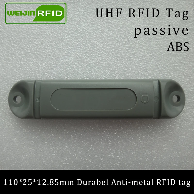 UHF RFID антиметаллическая бирка 915 МГц 868 МГц M4QT EPCC1G2 6C 110*25*12,85 мм прочные ABS Чулочные полки смарт-карты пассивные RFID метки