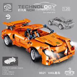 Expert technique VAIL Racing, célèbre série de briques à monter soi même, modèle éducatif, jouets, cadeaux pour enfants 