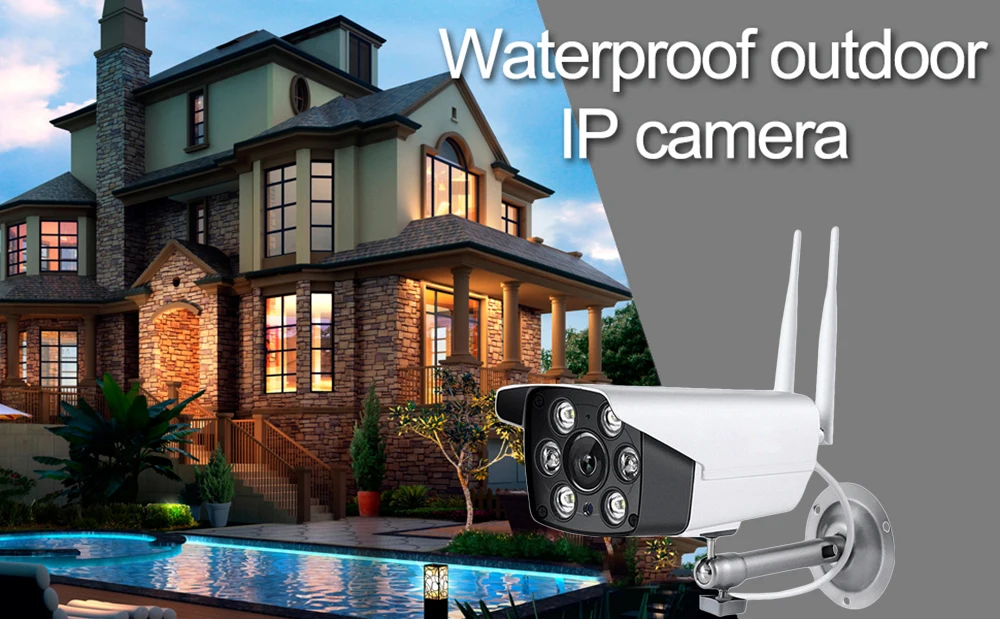 1080P HD wi-fi-камера для использования на улице полноцветное ночное видение Обнаружение движения двухстороннее аудио Домашняя безопасность ip-камера IP66 Водонепроницаемая камера