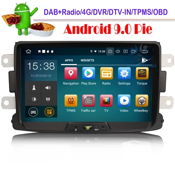 

DAB+ Octa core Android 9.0 Sat Nav 4G Car GPS Navigation player for Renault Dacia Duster Logan Sandero Dokker Bluetooth OBD DVR