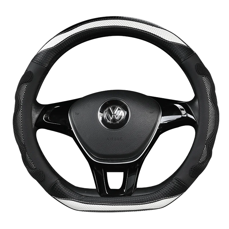 Автомобильный кожаный чехол на руль из углеродного волокна для peugeot 208 2008 |