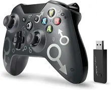 [2021 Newest Version] Wireless Controller, W&O Wireless PC Gamepad with 2.4GHZ Wireless Adapter, Compatible with Xbox One/One