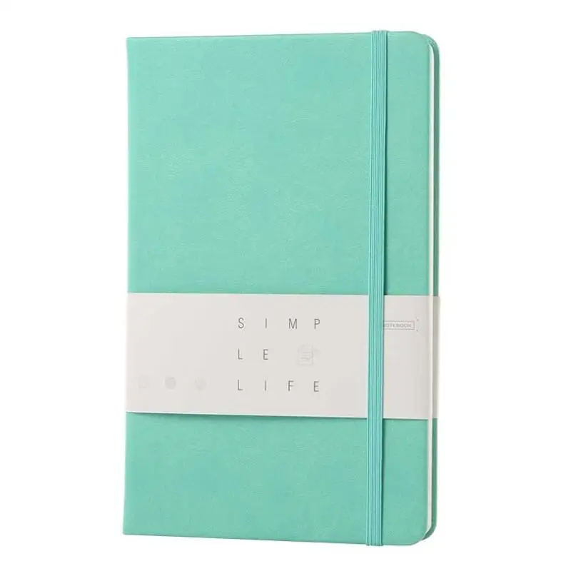 Светло-зеленый Bullet Journal для планирования строк страниц Тетрадь А5 Тканевая обложка Bullet Journal 96 листов 6 цветов офисные и школьные принадлежности планировщик - Цвет: Светло-зеленый