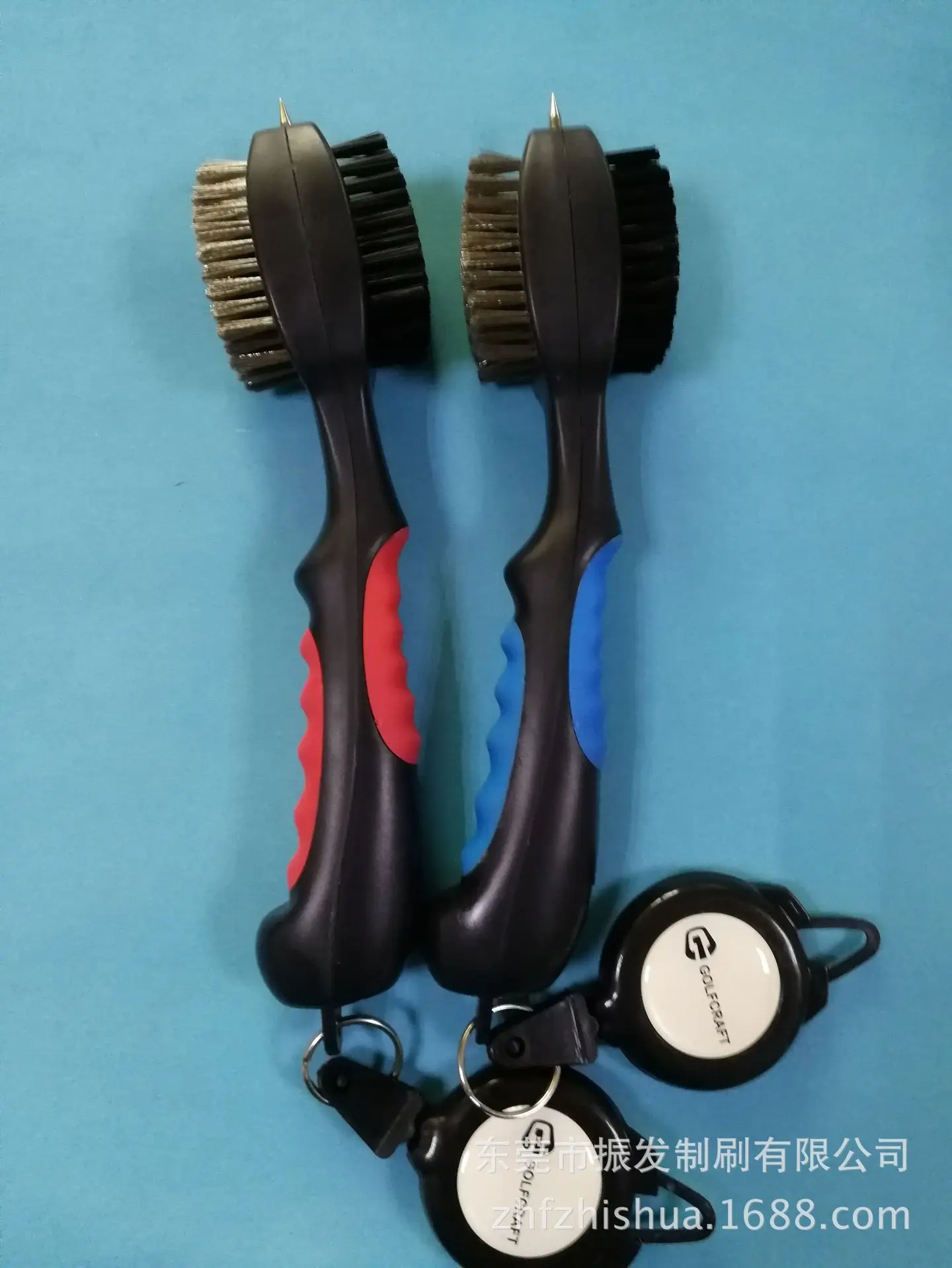 Manufacturers Direct Supply High Quality Multi-functional New Style Golf Cleaning Brush Golf Ball Head Cleaning Brush golf shua