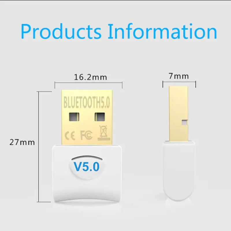 Компьютер USB Bluetooth адаптер 5.0USB Настольный беспроводной WiFi приемник передатчик ключ для компьютера ПК PS4 мышь Aux