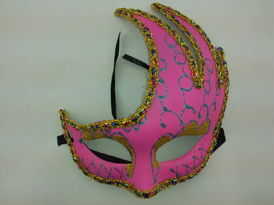 Venice Mask Christmas New Year's Day Makeup Dance Mask Women's Half Face Side Face Ball Nightclub
