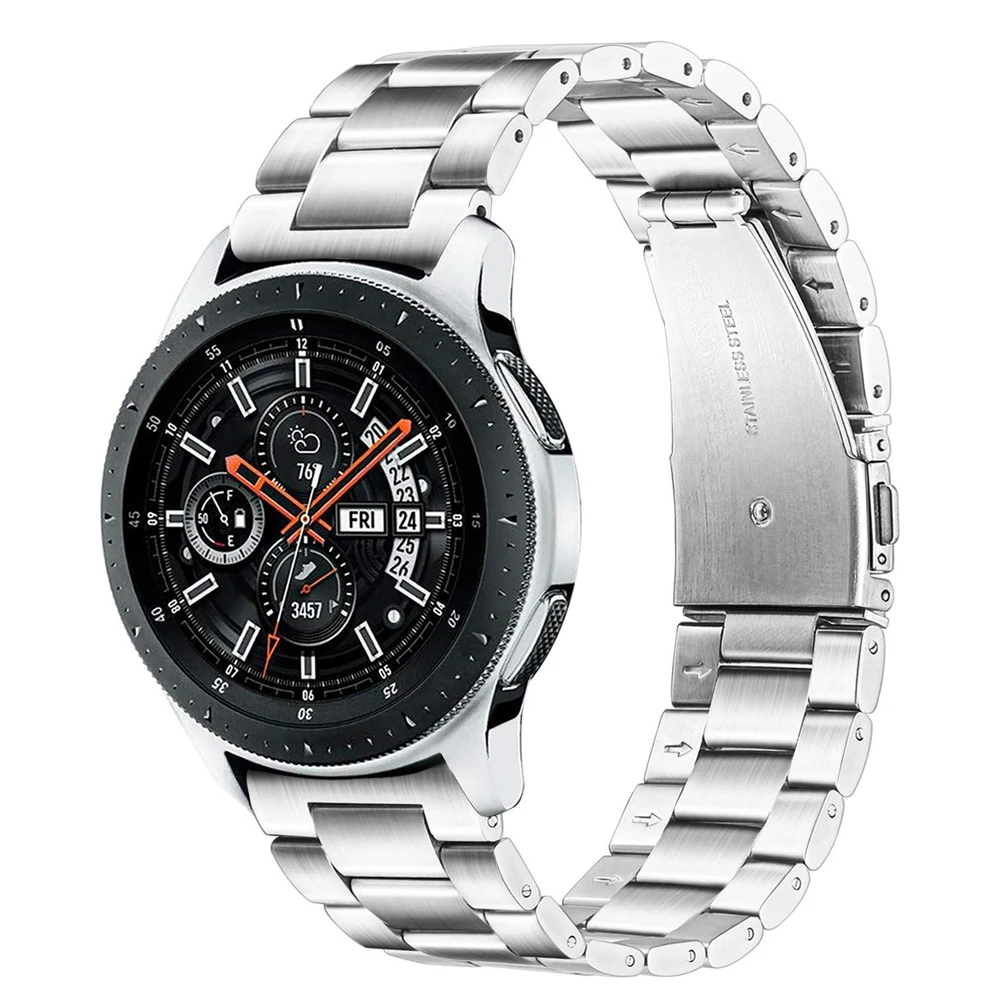 Браслет для samsung gear s3 Classic Frontier Band 22 мм 20 мм ремешок из нержавеющей стали для galaxy watch 46 мм/active 2 40 мм 44 мм
