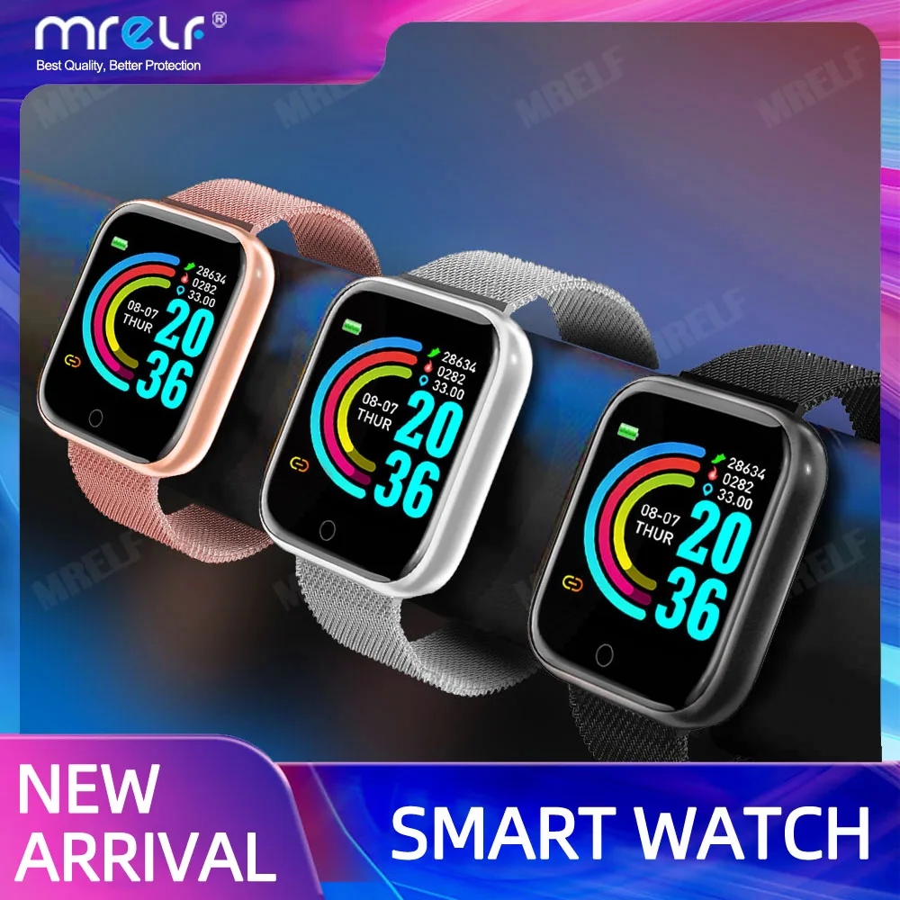Reloj inteligente deportivo para hombre y mujer, pulsera con Bluetooth, para Fitness, con Whatch, Android, 2021
