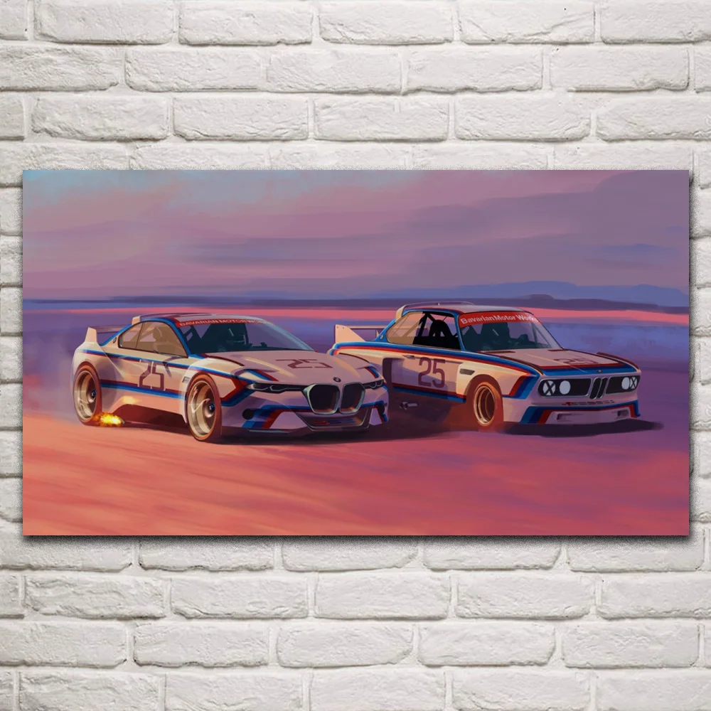 Художественный автомобиль 3 0 CSL R Баварская Автомобильная машина искусство