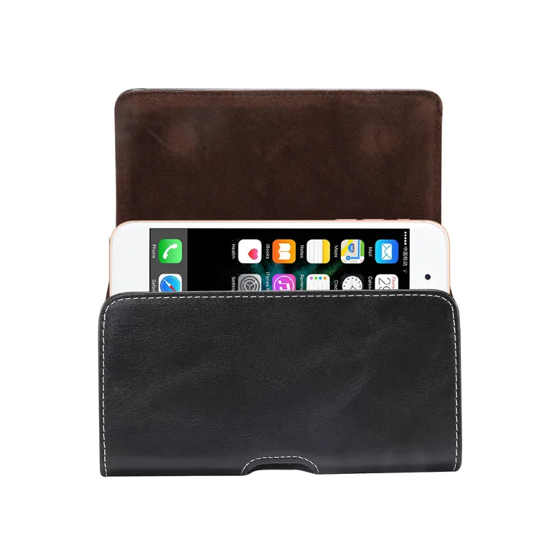 Leather Belt Clip Phone Case Men Waist Bag Holster Pouch