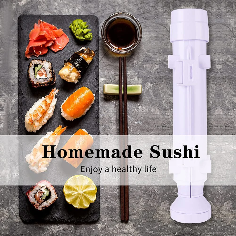 Machine À Sushi Rapide À Faire Soi-même, Moule À Riz Avec Rouleau Pour  Rouler Les Légumes Et La Viande, Ustensile De Cuisine, Gadgets En Forme De  Bazooka Pour La Préparation De Sushis 