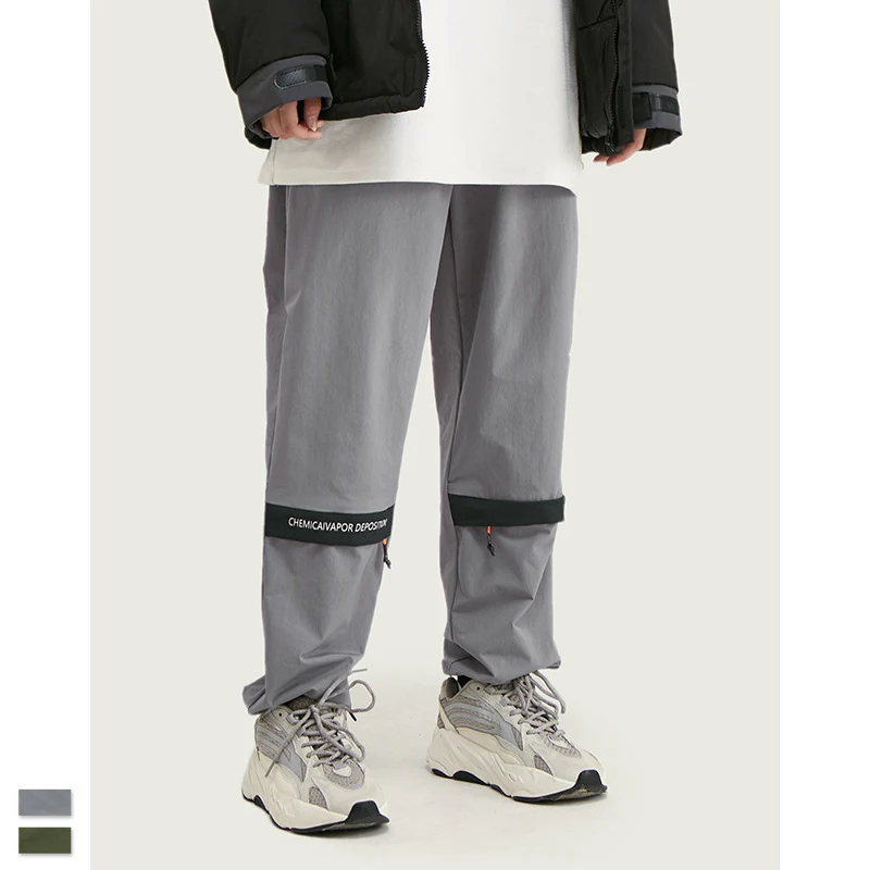 Ковбойская безрукавка, длинные штаны в стиле хип-хоп, уличная одежда с несколькими карманами, байкерские однотонные спортивные штаны в