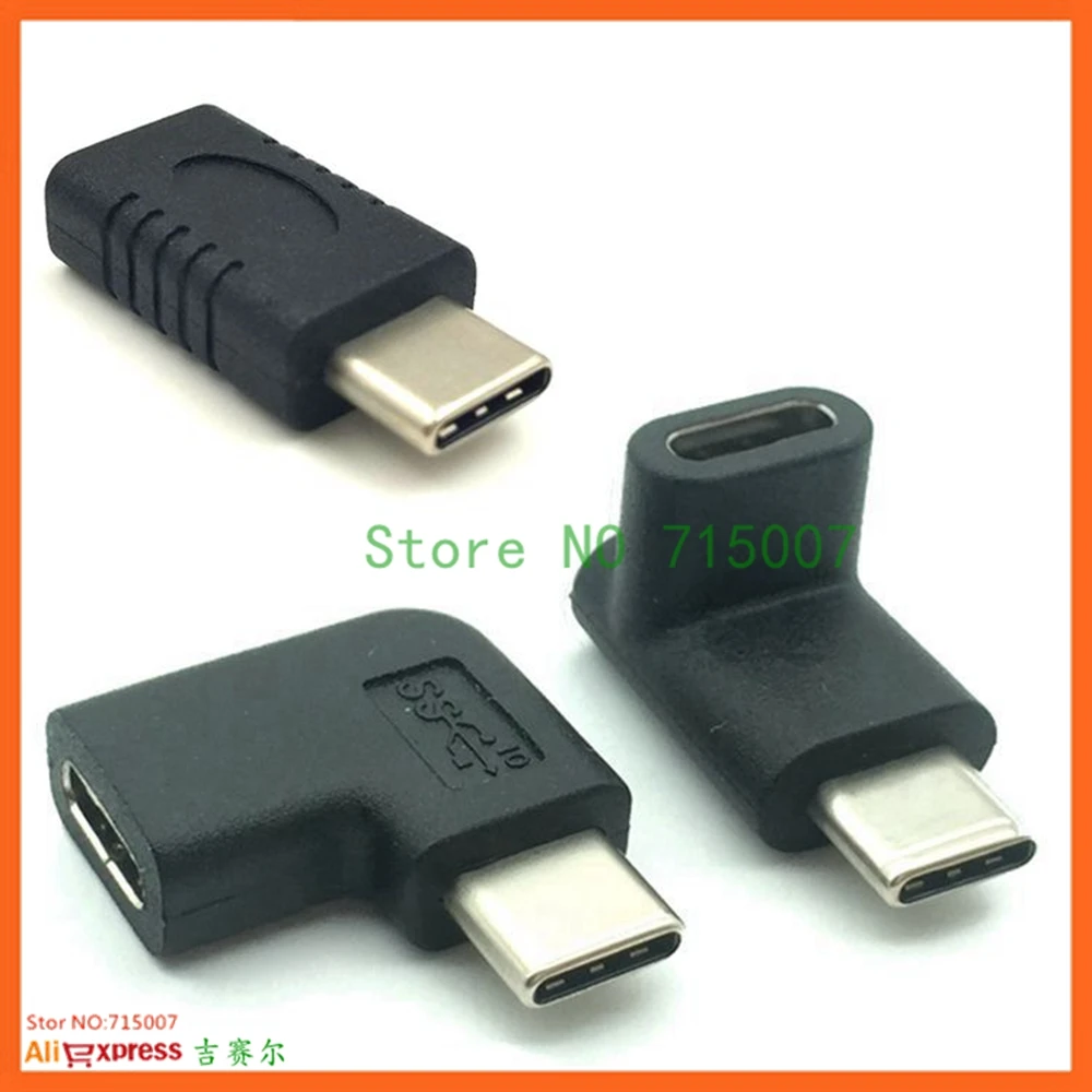 Качественный портативный мини-переходник 90 градусов под прямым углом USB 3 1 Type C