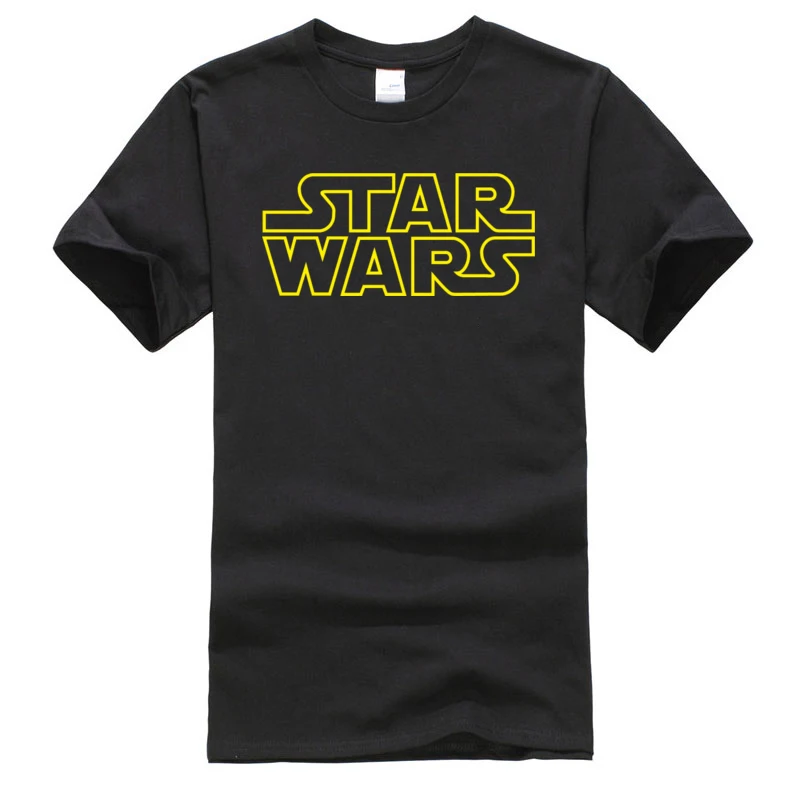 

Simple Style Print T Shirt Women Men Fashion Star Wars Logo Printed Casual Loose Plus Size Tee Shirt European Mode Starwars
