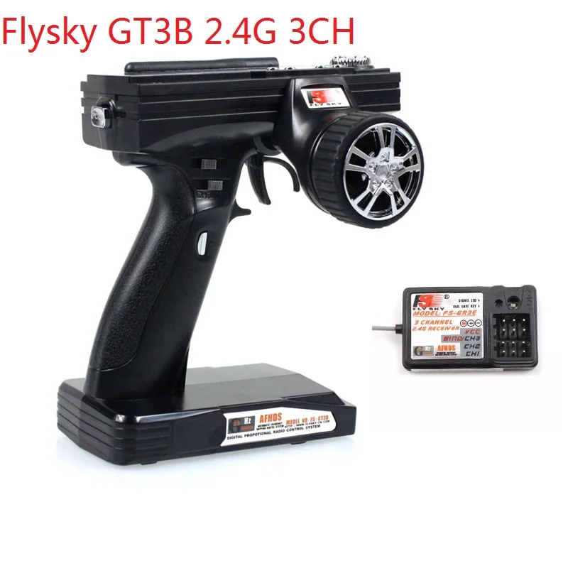 Система управления Flysky FS GT3B 2 4G 3CH Gun RC передатчик GR3C приемник для автомобиля лодки
