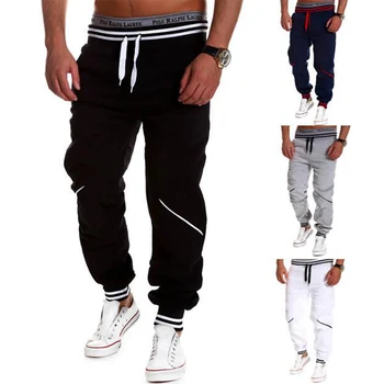 

1 x Mens Slim Fit Sweatpants Gym Men Sports Pants Trousers Hip Hop Joggers Sweatpants Casual Tracksuit Pants Patchwork trousers