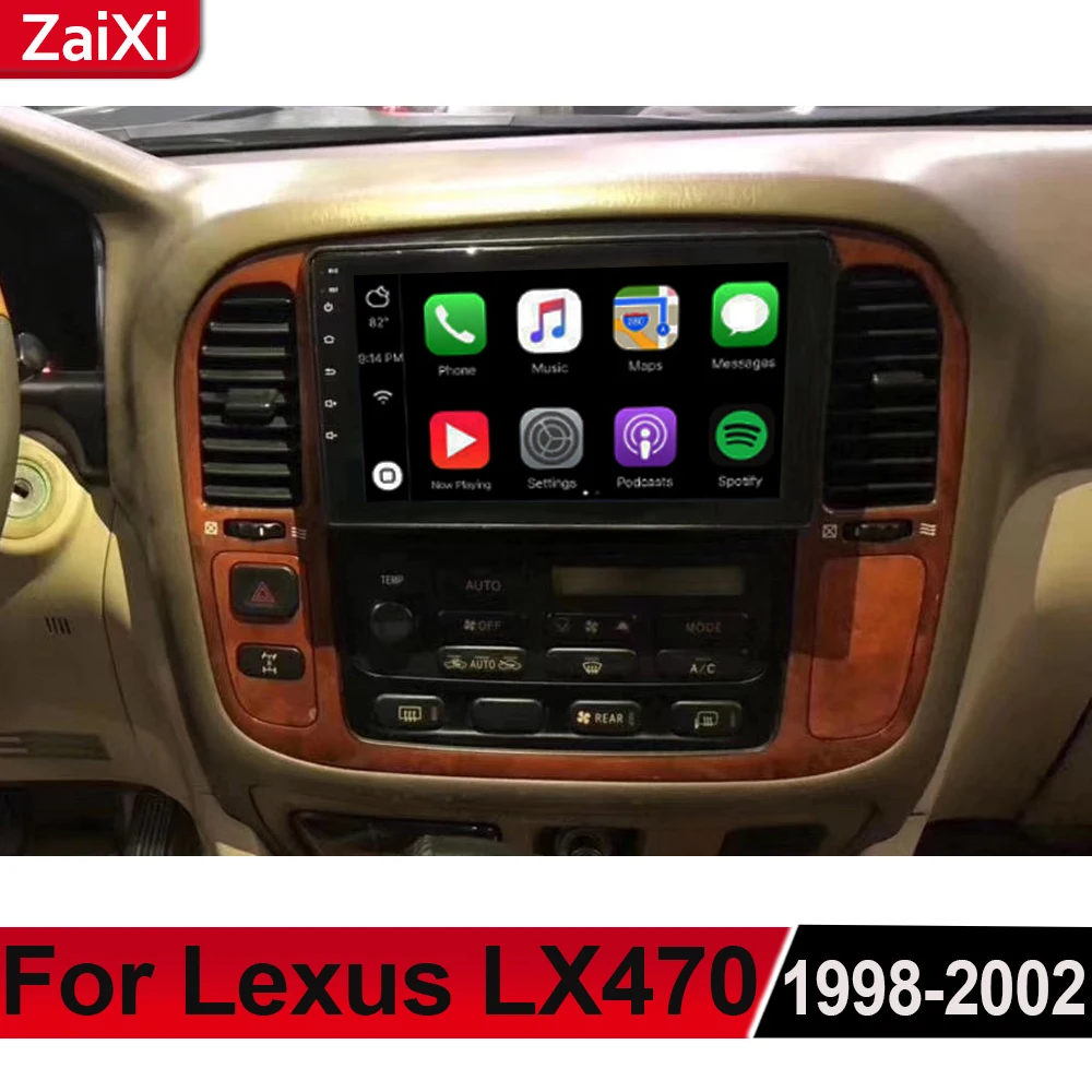 ZaiXi для Lexus LX LX470 1998~ 2002 мультимедиа для Android gps аудио Радио Стерео стиль навигация NAVI BT wifi HD карта