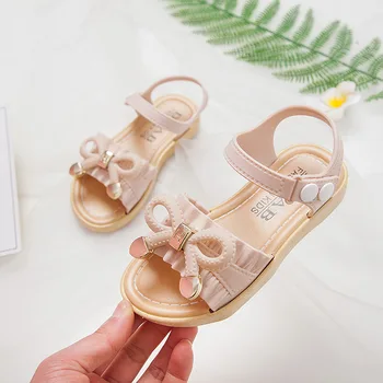 

Kids Girl Sandals Summer Children Beach Shoe Fashion Bowknot Girls Flat Pricness Shoes Zapatos Verano Sandals for Girls 21-35
