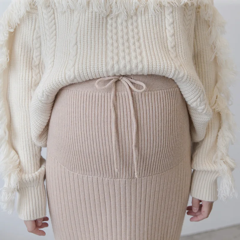 Осенний свитер для беременных Одежда для беременных вязаные свитера зимний джемпер для беременных женщин M155