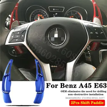 

High quality For Benz AMG A45 GLA45 C63 2015-2020 2pcs Original mold Steering Wheel Aluminum Shift Paddle Shift Extend Shifter