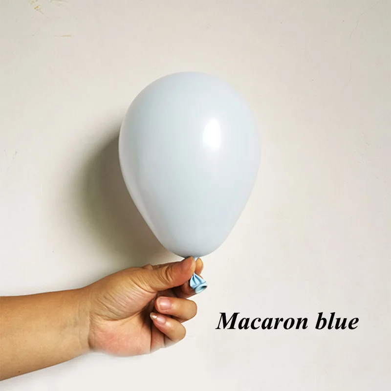 50pcs 5 inch Beige pink Latex Balloons Mini Gold Sapphire blue Party Globos Baby Shower Wedding Birthday Decorations kids Supply - Цвет: Macaron blue