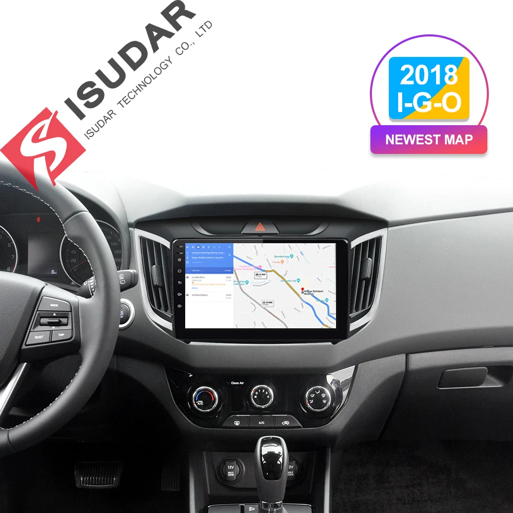 Isudar Авто Радио Android 9 для Hyundai/Creta ix25 1 Din Автомобильный мультимедийный видео плеер