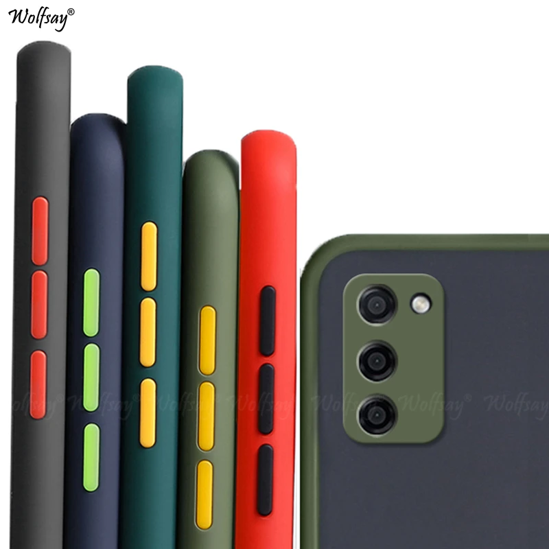 samsung silicone case Dành Cho Samsung Galaxy Samsung Galaxy A03S Ốp Lưng Silicone Mờ PC Trong Suốt Dành Cho Samsung A03S Cover Galaxy M52 A02S A21S A22 A32 ốp Lưng cute samsung cases